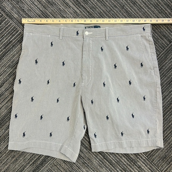 Polo by Ralph Lauren  Prospect Cotton Shorts Embroidered Pony Logo Size 42 - Picture 10 of 11